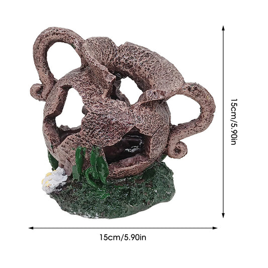 Fish Tank Artificial Resin Landscape Decoration Aquarium Equipment Accessories Ornament Cave Aquatic Pet Fish