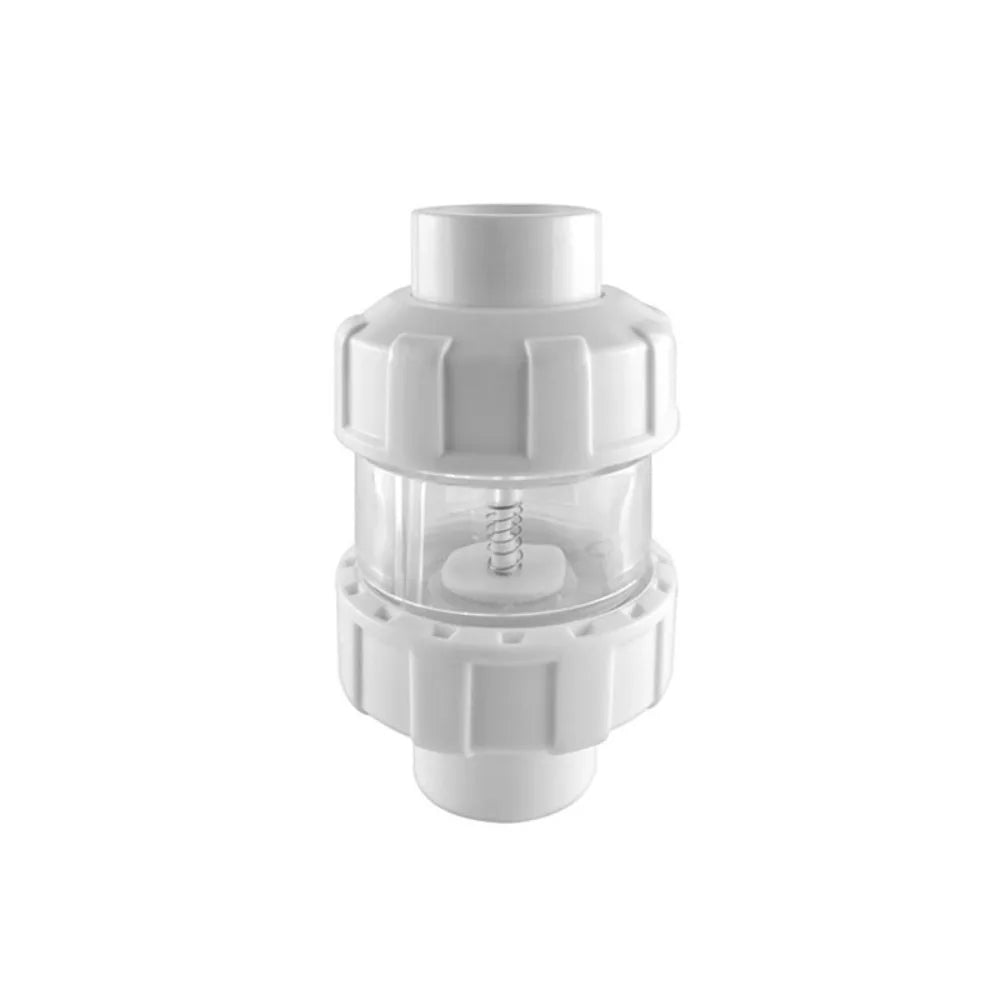 UPVC Aquarium Check Valves Non Return 20/25/32mm Fish Tank Lifting Check Valve Transparent Dual Interfaces