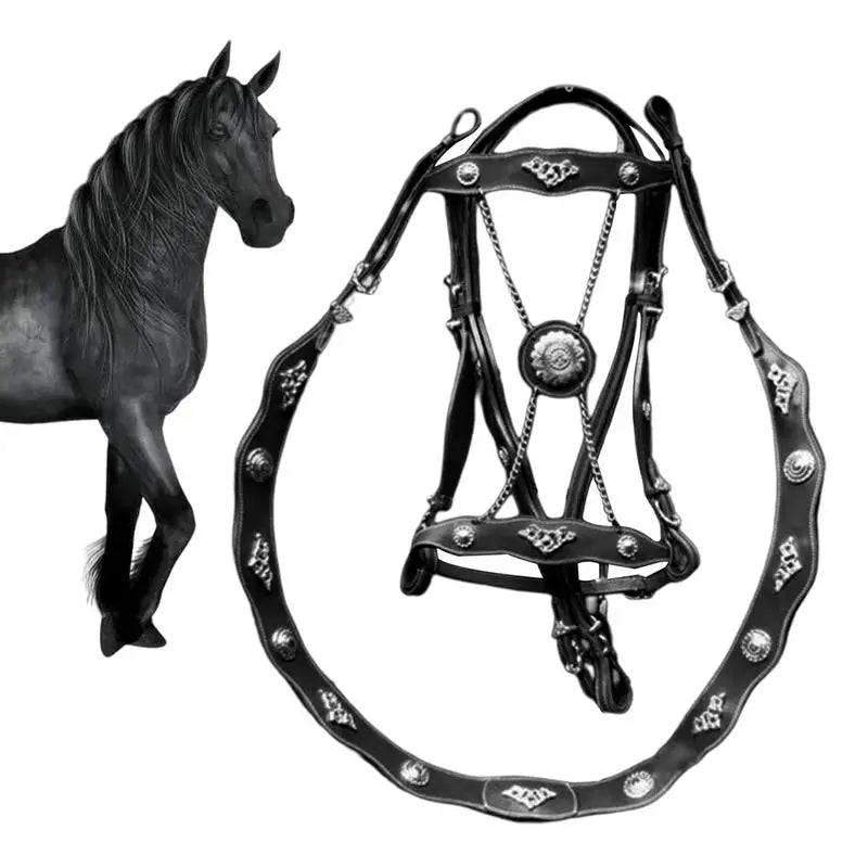 PU Horse Lead Rope Strap Adjustable Equestrian Rein Racing Halters Swivel Buckle Ponies With Metal Buckle Leading Rope