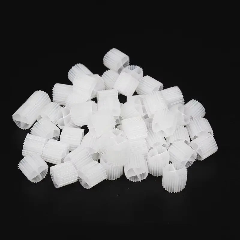 Aquarium Filter Fish Tank Fluidized Moving Bed Filter Bubble Bio Filter Media With Air Stone And Sponge Filters Transparent