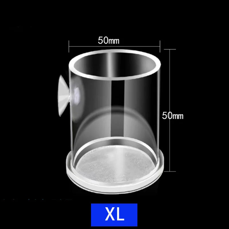 Clear Acrylic Aquarium Fish Feeder Anti-drift Shrimp Egg Fish Food Feeding Ring Betta Fish Tank Feeding Cup Aquarium Accessories