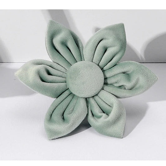 Green Tea Velvet Free Custom Dog Harness Soft Luxury Designer Dog Collar for Small Dogs Personalized Bowtie Collar Lead Poop Bag