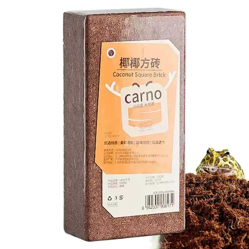 Coco Coir Brick Compressed Coco Fiber Substrate Snake Bedding Reptile Tank Accessories Landscaping Mulch For Geckos Tortoises