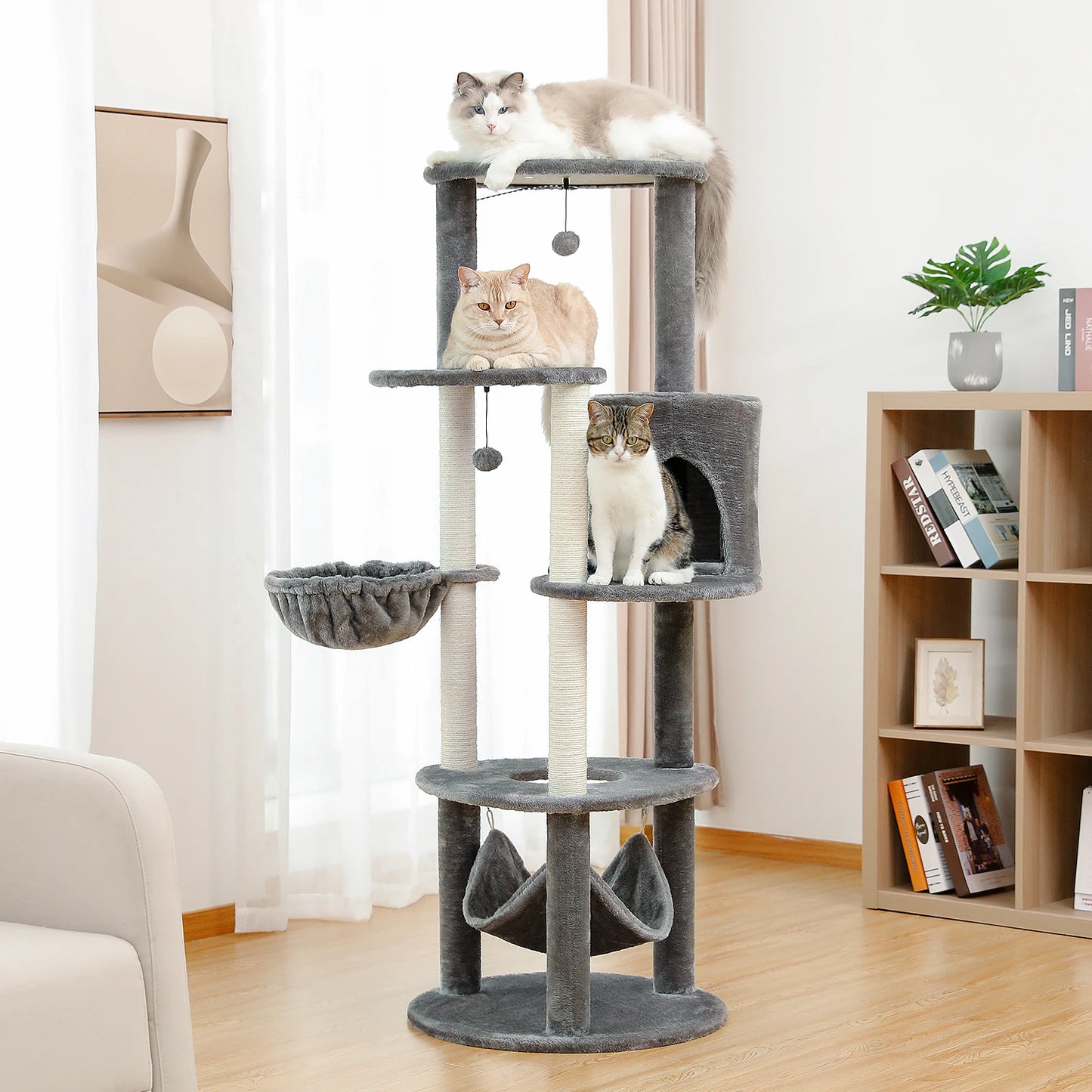 Multi-Level Cat Tree Tower Climb Furniture Scratching Post for Indoor House Pet Supplies  Cozy Condo Toy Cozy Condo