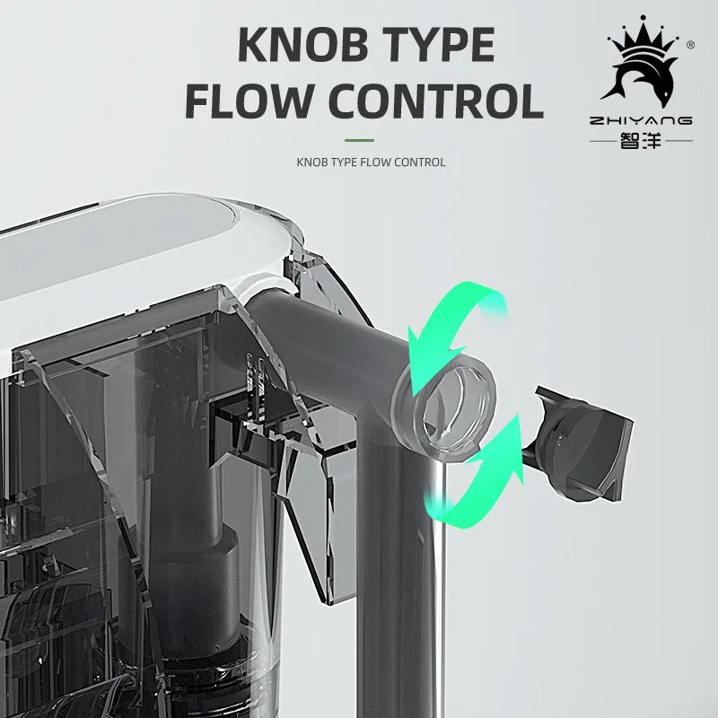Adjustable Aquarium Filter External Hang on Pump Water Filter Waterfall Submersible Oxygen Small Fish Tank Aquarium Accessories