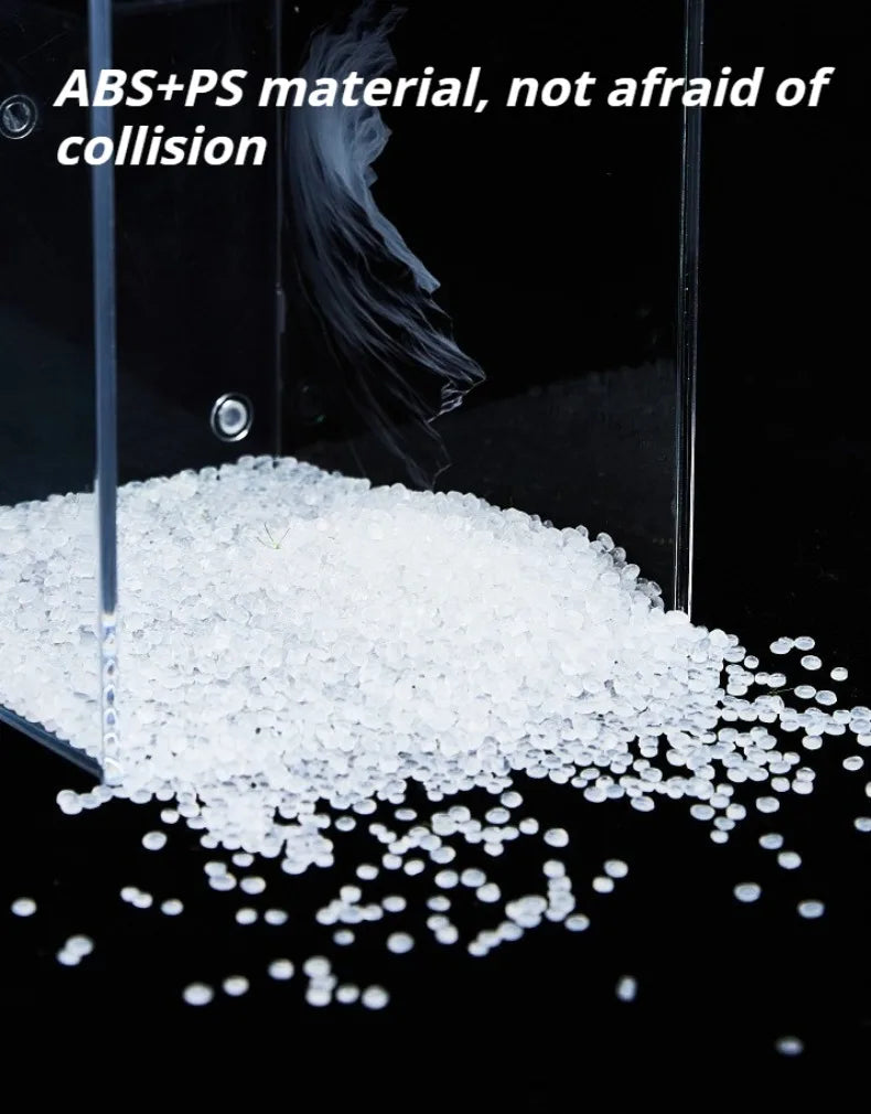 Desktop Fish Tank Betta Goldfish Aquarium with Light and Water Pump Luxury Mini Fishbowl Home Fish Aquatic Pet Decor Terrarium