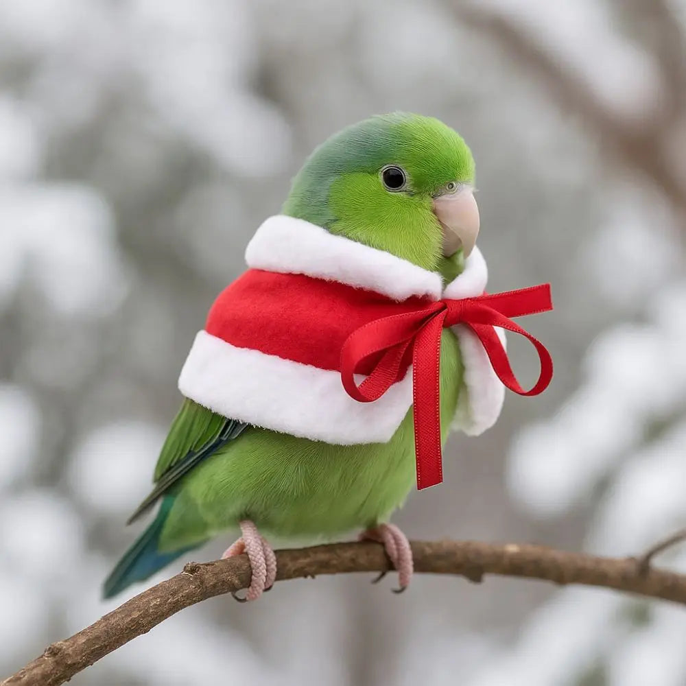 Warm Bird Cloak Festive Comfortable Pet Hamster Outfits Adjustable Windproof Parrot Outerwear for Guinea Pigs Rabbit Parrot