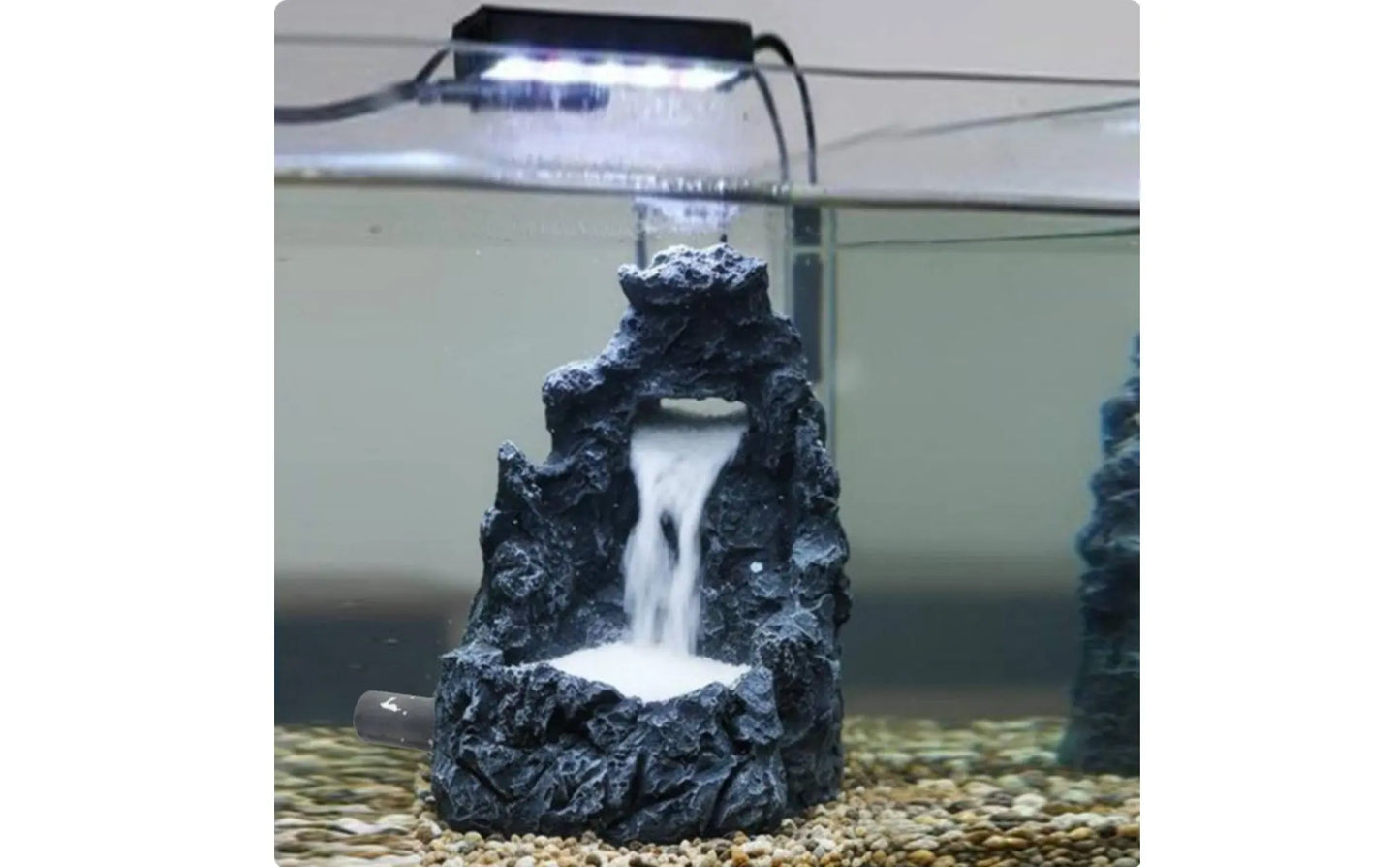 Aquatic Habitat Sand Waterfall Decoration Colorfast-Resistant Aquatic Habitat Sand Waterfall Kit Fish Habitat Landscape