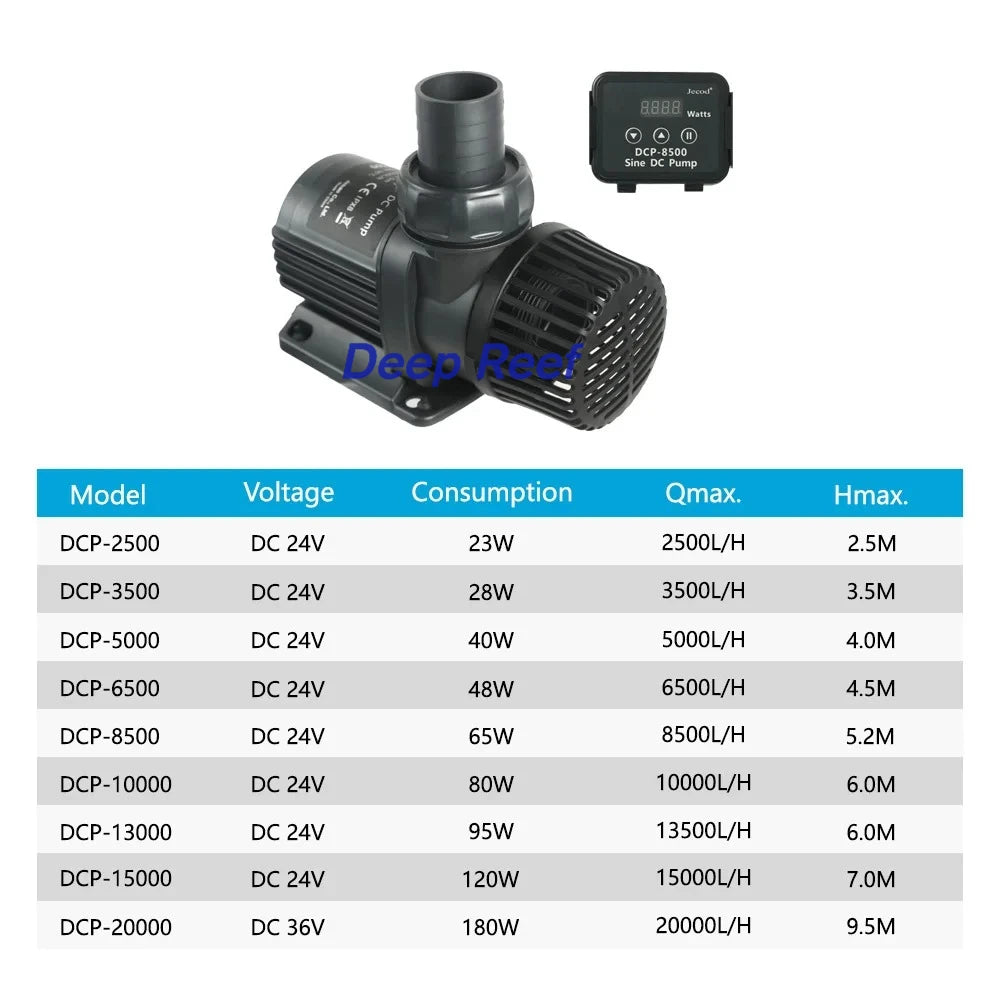 Jebao Jecod DCP Series 100-240V Touch Control Sine Wave Quite Freshwater Saltwater Fish Tank Aquarium Water
