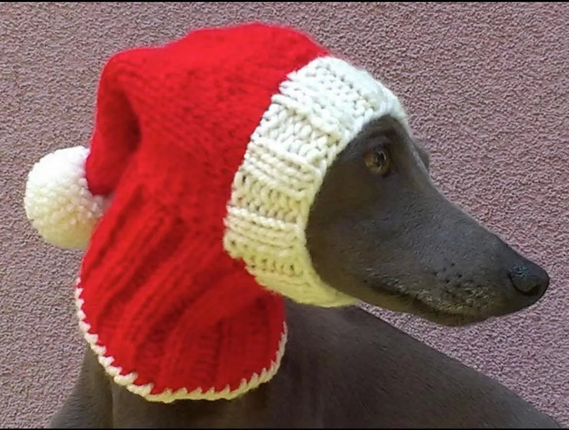 Striped Wool Dog Hat, Handwoven Pet Hat, Suitable for Small, Medium, Large Dogs,