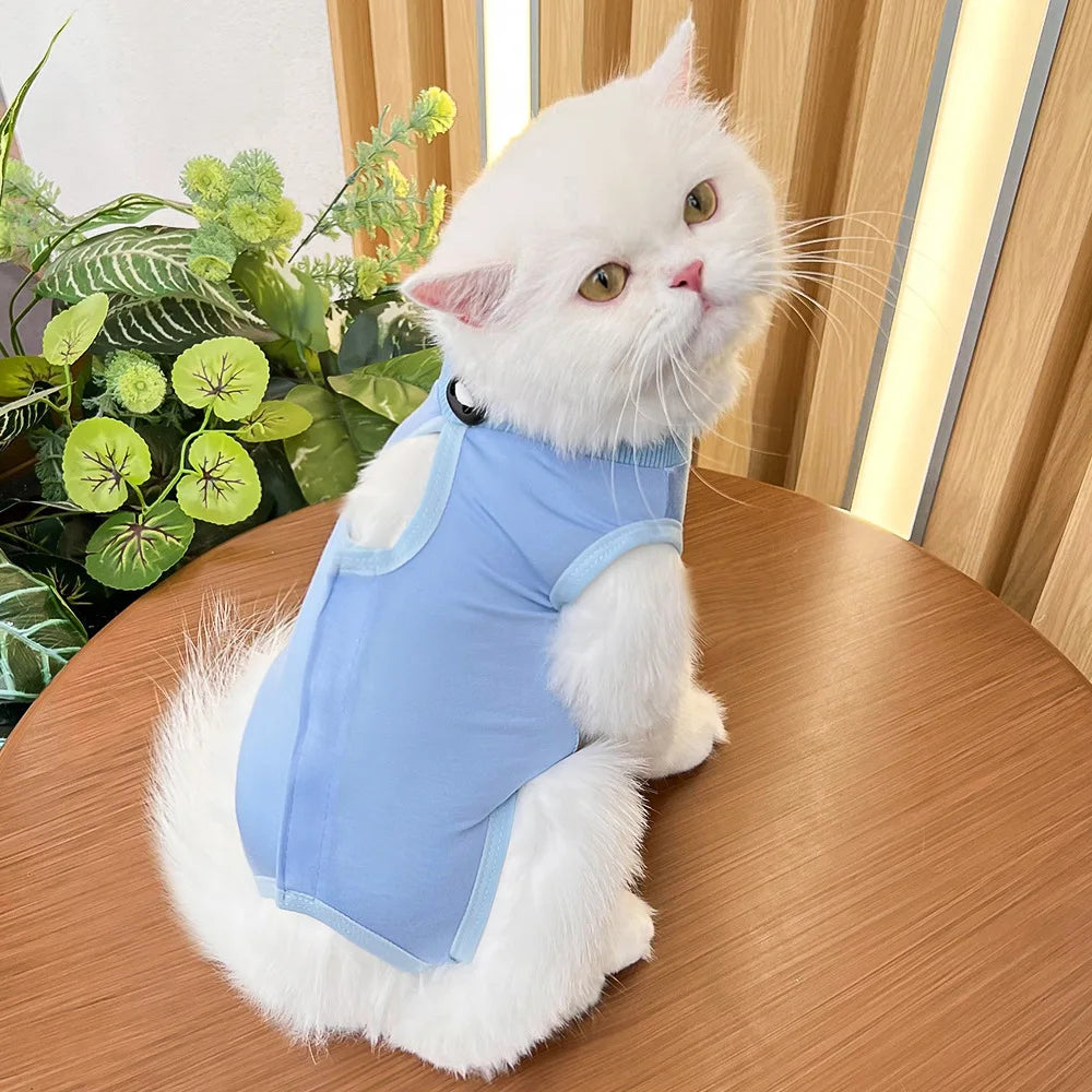 Cats Surgery Recovery Suit for Small Medium Dog Cat Vest Pet Shirt Soft Pajamas After Surgery Wear Recovery Clothes Anti Licking