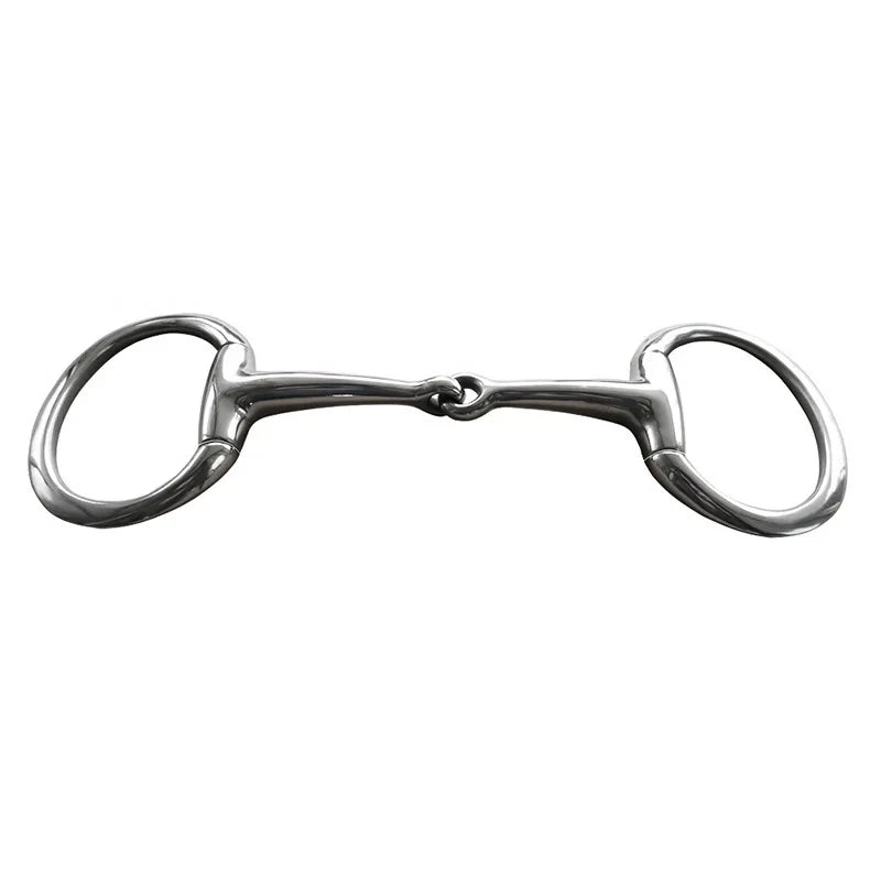Horse Snaffle Bit Stainless Steel Eggbutt Bit Horse Chew Jointed Mouth Bit Horse Training Equipment Equestrian Products