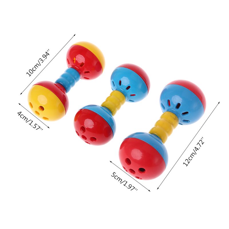 Bird  Colorful Plastics Interactive Dual Balls Parrot Toy for African Greys Cockatoo Small Medium Parrots