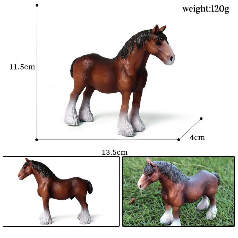 Miniature Horse Cowboy Stud Farm Stable Horseman Action Figures Animal Model Appaloosa Harvard Hannover Clydesdale Quarter Horse and more