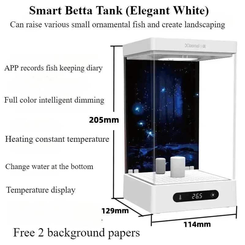 Smart betta dedicated fish tank desktop mini small ecological self-circulating desktop aquarium fish tank
