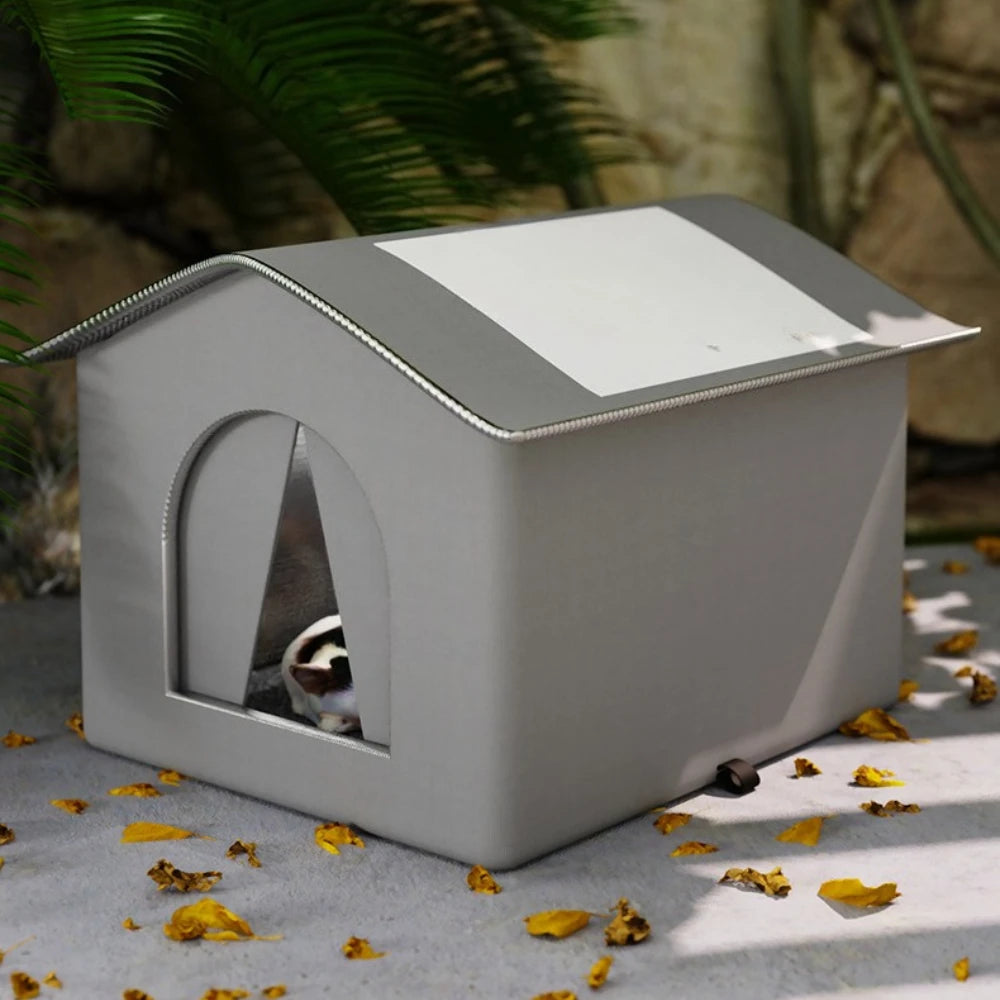 Cat Nest Waterproof Stray Cat House Outdoor Feral Large Capacity Pet Rainproof Moisture Large Enclosed Bite Resistant Cat Nest