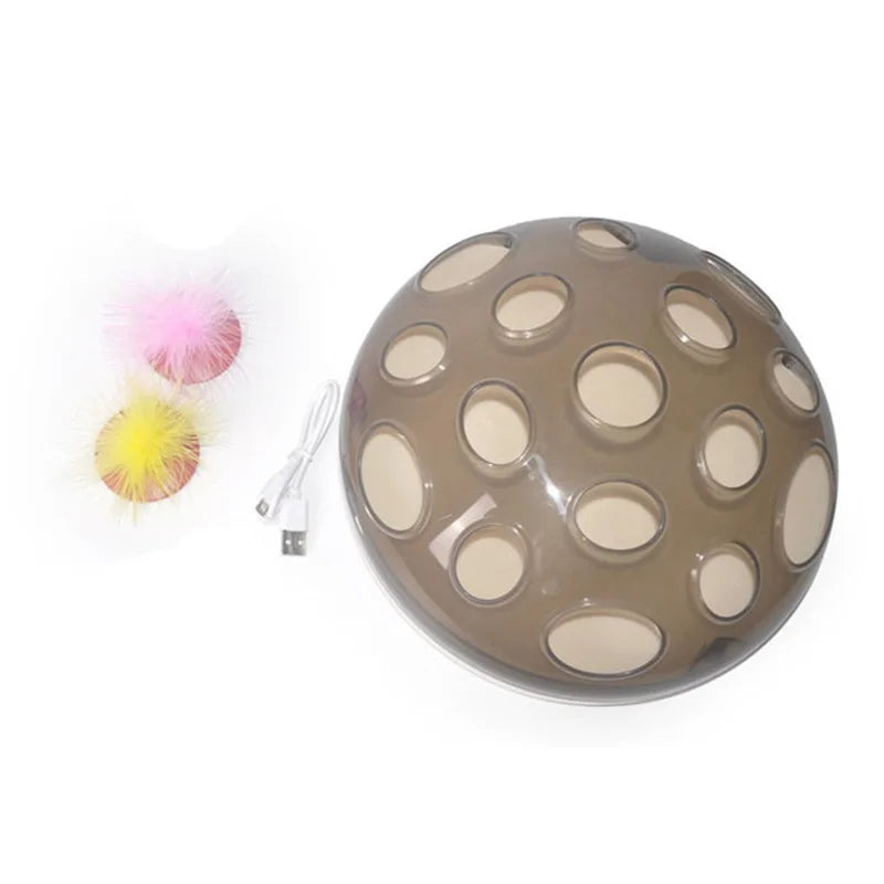 Electric Cat Toy Turntable Pet Interactive Kitten Catches Mouse Plush Toys Play Board Funny Cat Supplies Cats Scratching Board