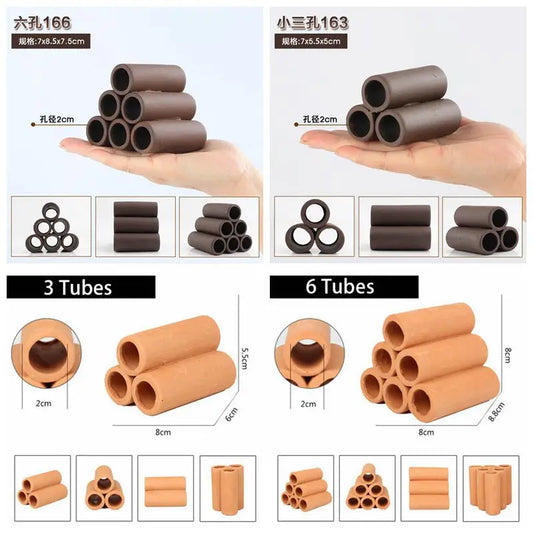 Clay Aquarium Decoration Fish Shrimp Play Hiding Cave Shelter Betta Fish Hideaway Breeding Container Fish Tank Accessories