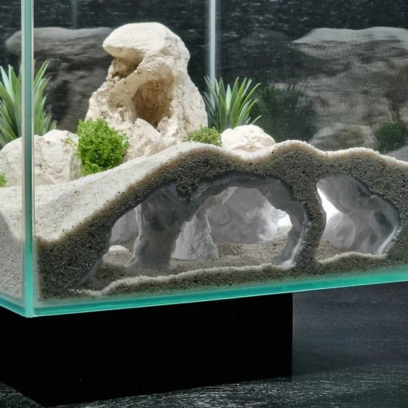 Fish Tank Underwater Palace Hiding Cave for Fish Shrimp Reptiles Shelter, Landscaping Ornaments 3D Printed Aquarium Decorations