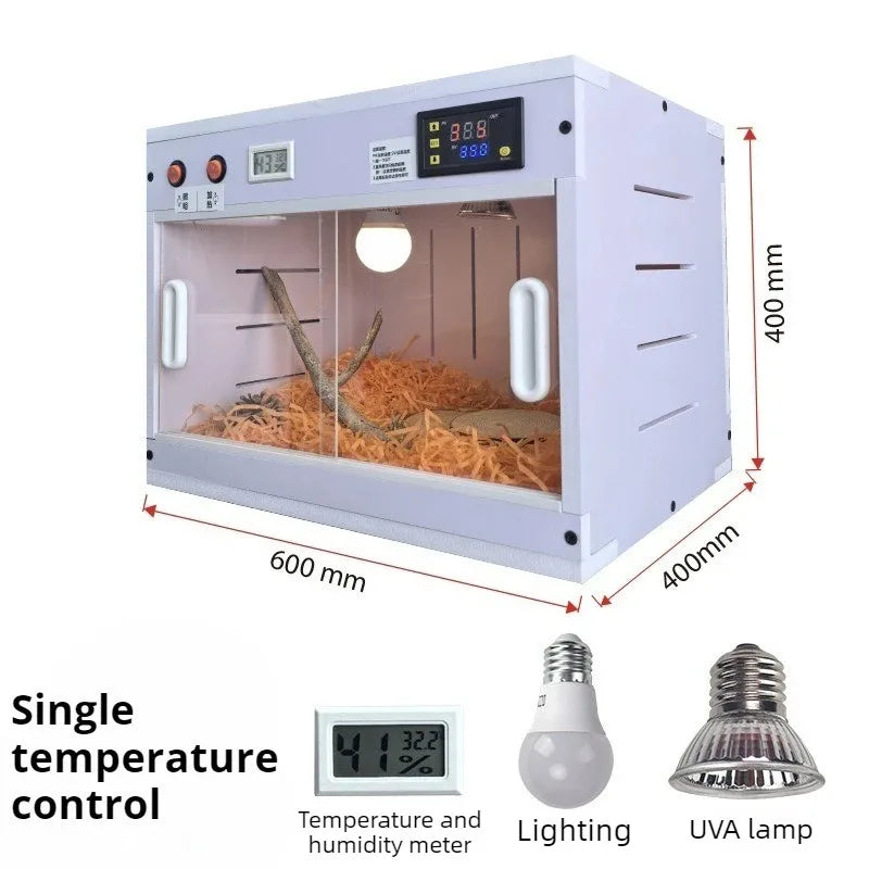 Parrot Thermostatic Feeding Box Reptile Temperature Control Waterproof Terrarium Birds Smart Box Reptiles  Guinea Pigs Pet Habitat House