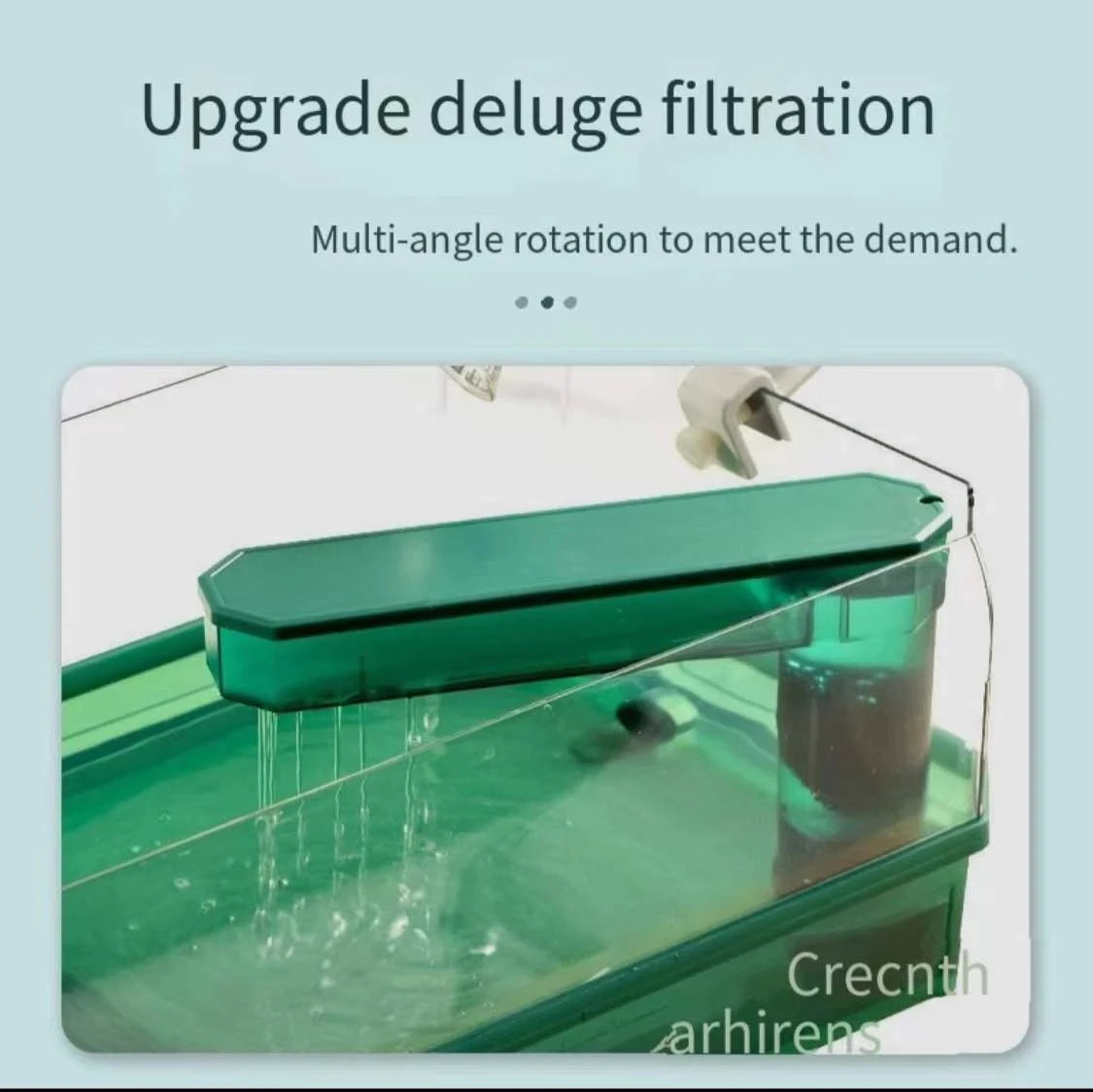 Aquarium turtle tank lazy person water-free breeding box with drying platform ecological turtle tank aquarium accessories 220V