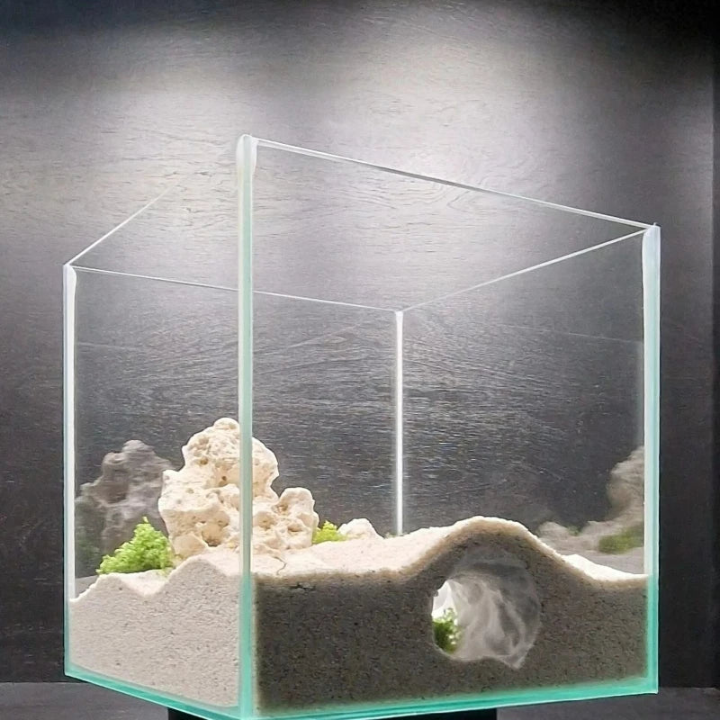 Fish Tank Landscaping Ornaments Rest, Breeding Aquarium Decoration Hidden Cave Shelter Hideout for Fish Shrimp Reptile Play