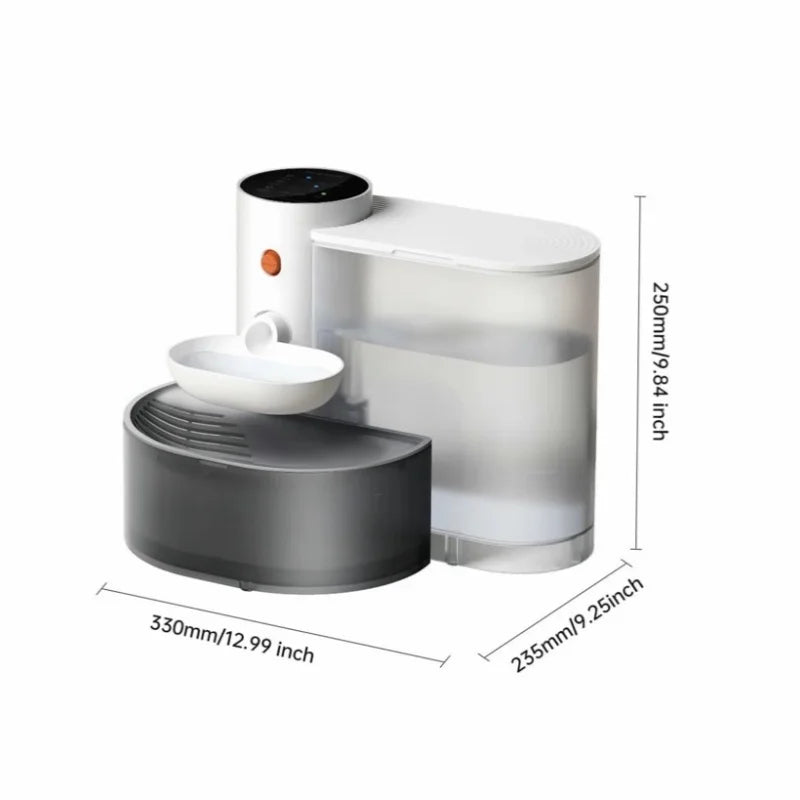 Smart Dump Cat Water Dispenser Running Water Rechargeable Automatic Water Dispenser For Pet Dogs and Cats Non-Recycling No filter needed