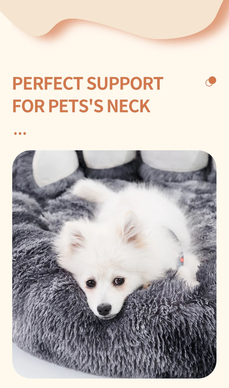 Cozy Comfy Pet Dog Bed Paw Shape Warm Dog Bed Cushion for Your Furry Friend Fluffy Dog Bed Cat Mat Deep Sleeping Warm