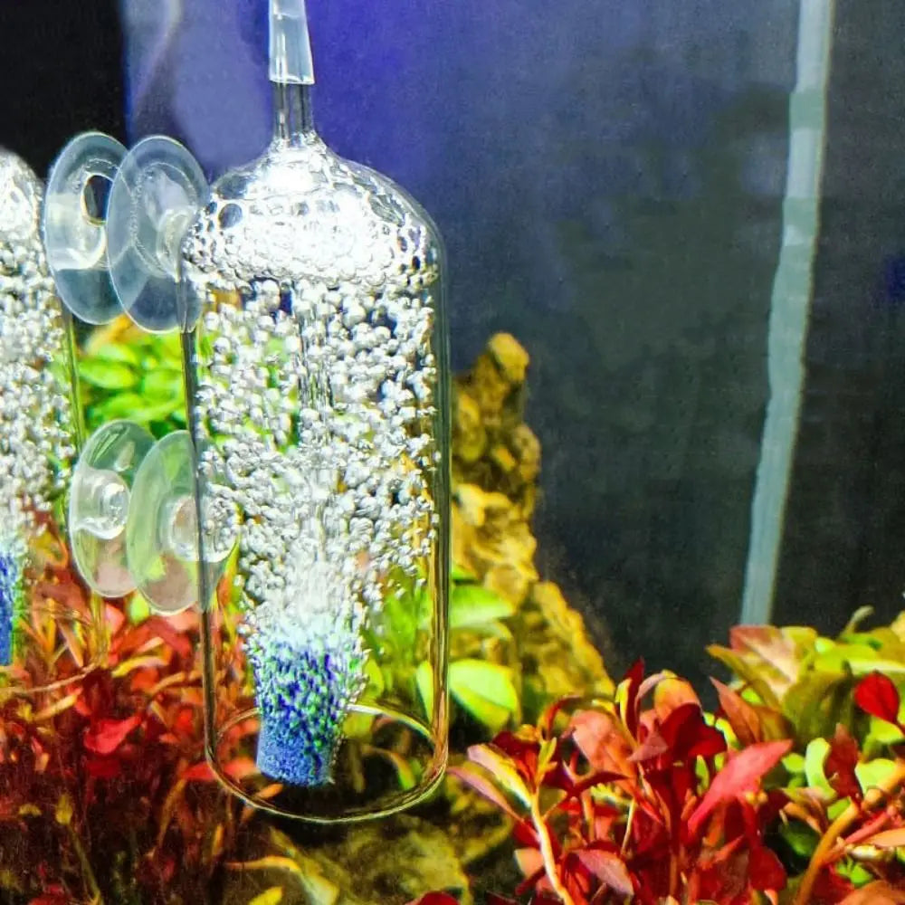 Crystal Glass Fish Tank Dissolved Oxygen Device Anti-Splash Design Preventing Water Splashing Fish Tank Oxygen Aerator