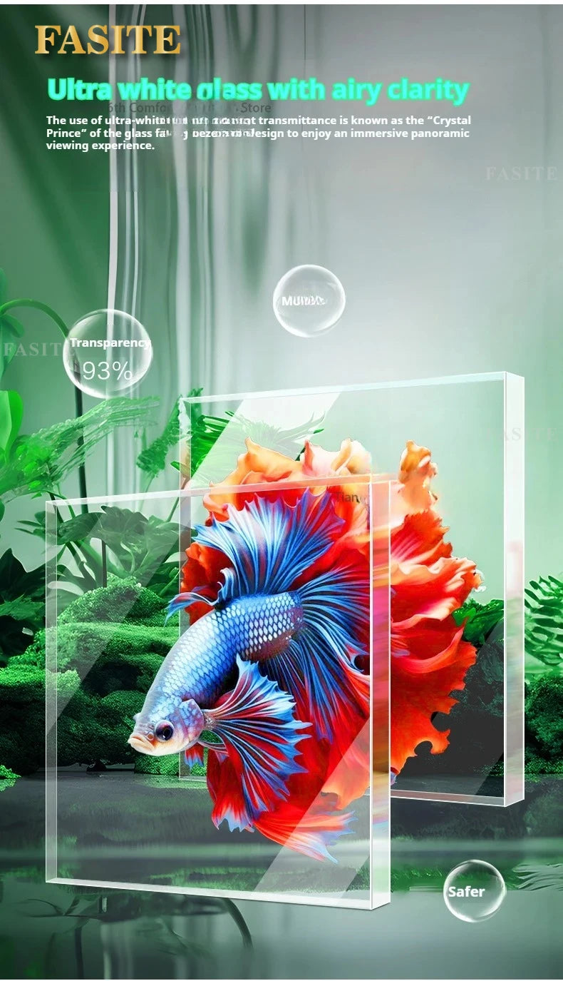 Luxury Super Large Appreciate Fish Tanks Modern Living Room Ecological Box Aquarium Decoration Smart Pet Products