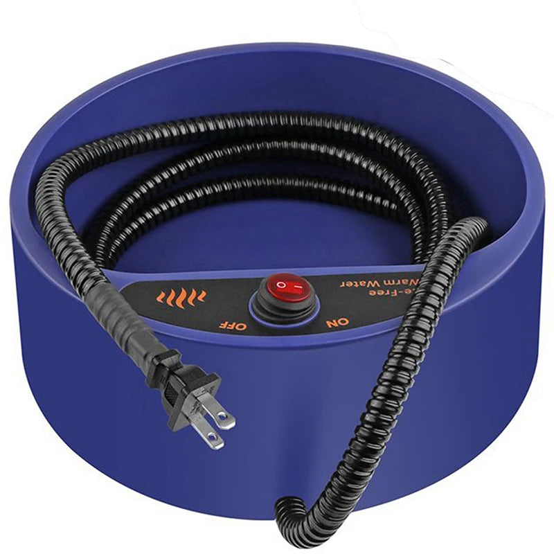 Dog Heated Water Bowl Pet Thermostatic Dog Bowl for Cats Dogs Chicken Birds Outdoor Winter 2L Water Bowl