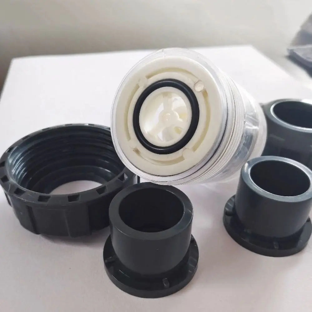 UPVC Aquarium Check Valves Non Return 20/25/32mm Fish Tank Lifting Check Valve Transparent Dual Interfaces