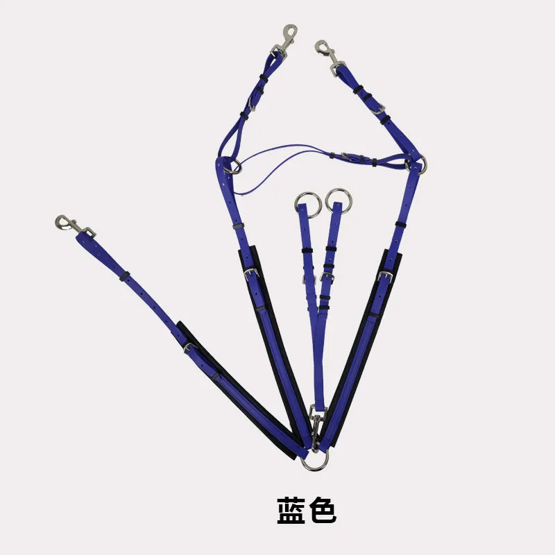 PVC Endurance Breastplate Adjustable Martingale Set Equestrian Tack Horse Riding Gear Saddle Accessories