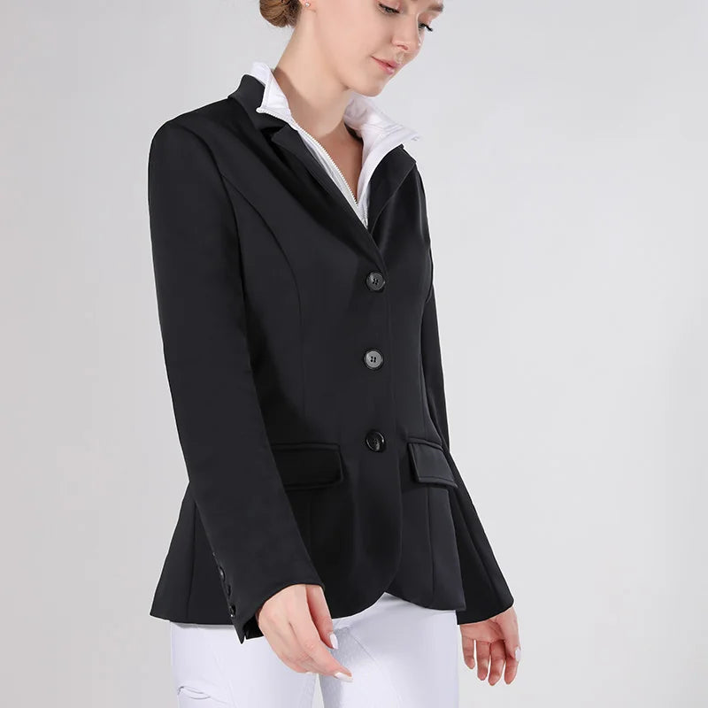 MXLLINA Spring Autumn Equestrian Jacket Women's Sports Coats Horse Riding Competition Soft Top Equestrian Western-Style Clothes
