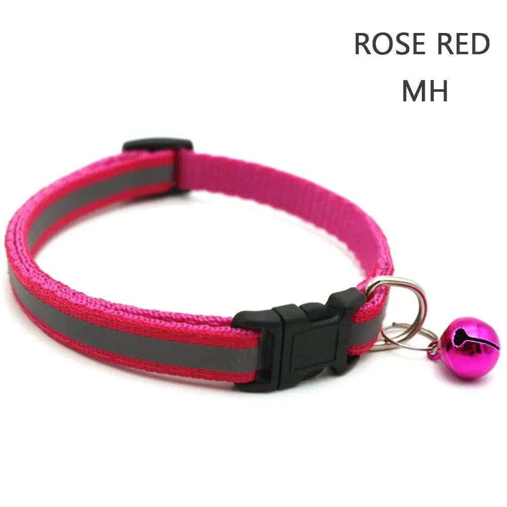 Reflective Flashing Easy Wear Nylon For Puppy Kitten Dog Accessories Pet Supplies Cat Collar Pet Collar
