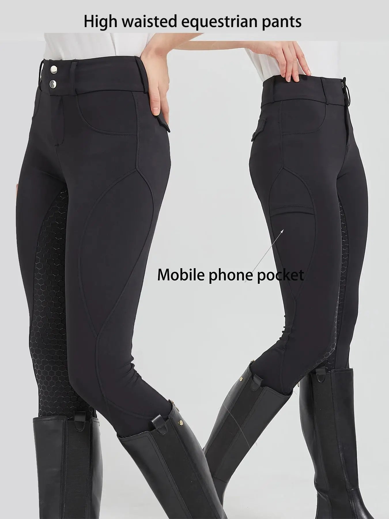 Professional horse riding pants silicone anti-slip quick-dry tight-fitting sports pants for equestrian exams