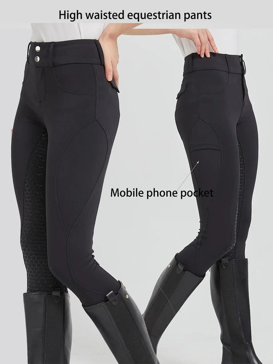 Professional horse riding pants silicone anti-slip quick-dry tight-fitting sports pants for equestrian exams