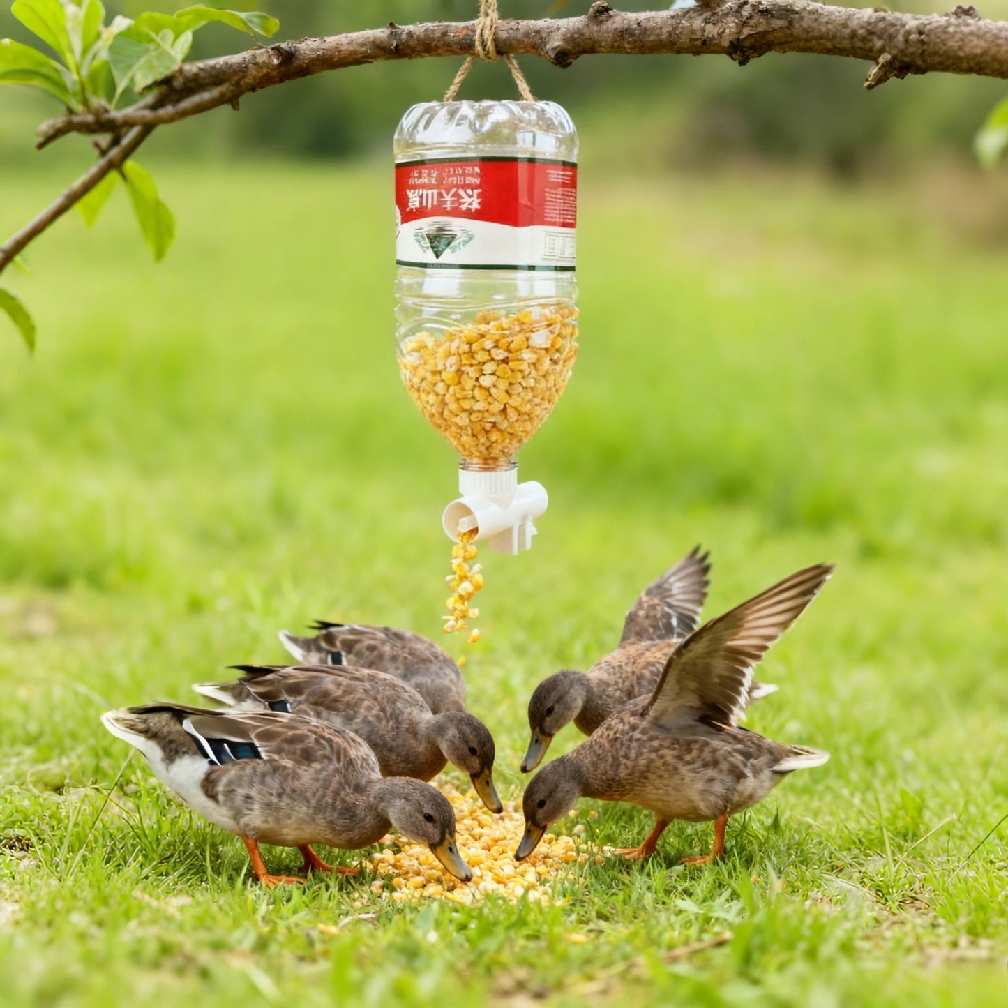 WIFI Poultry automatic timing feeder Chicken, Duck, Goose, Pigeon trough fish pond feeder