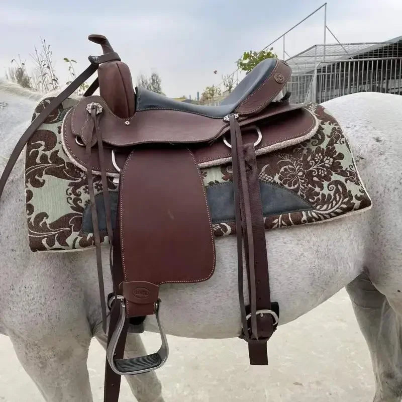 Western Saddle Essence Riding Supplies Pure Cowhide Knight Full Set of Equipment