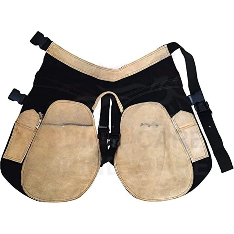 Horse farrier apron  Cowhide trimmer apron farrier tool trainer Cowhide horse spiked hoof apron Horse protective apron