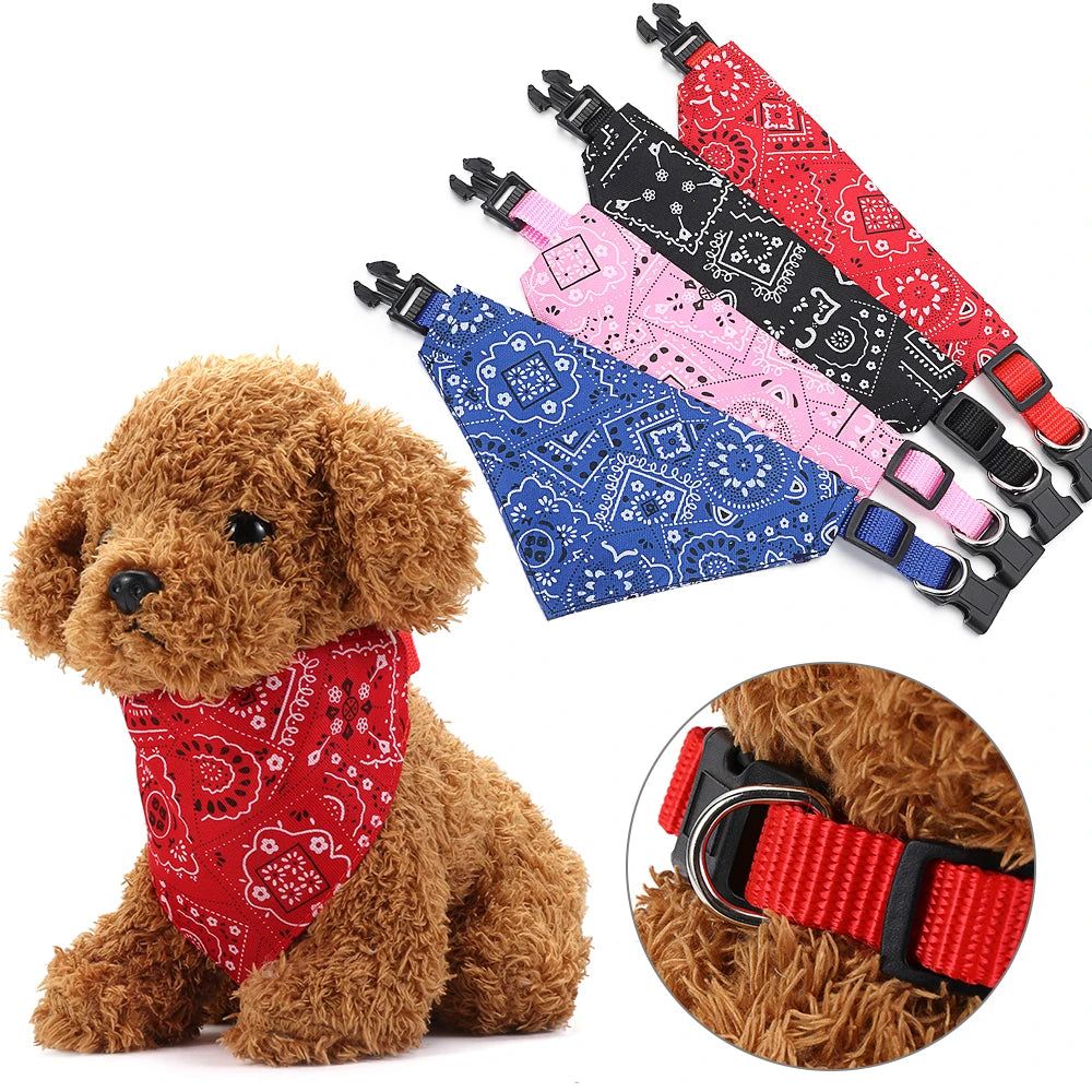 Adjustable Triangular Bandanna For Pet Dog Cat Washable Scarf Bandanna Collar Bibs Cat Neck Decor Birthday Party Dress Up 2025 new