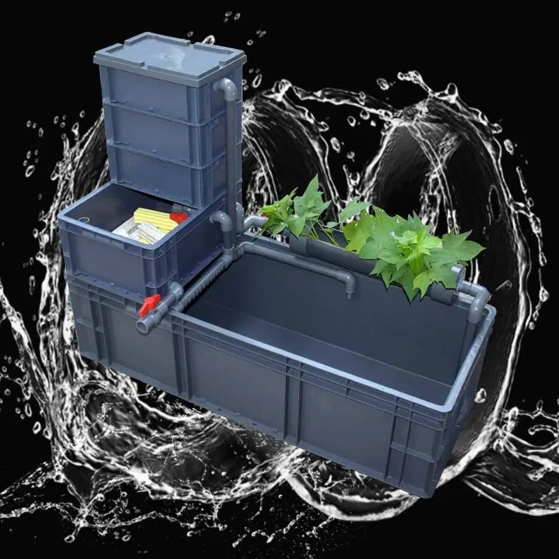 Aquatic and amphibious ecological tank, swamp fish tank, pot, turtle box, turtle tank, household feeding box