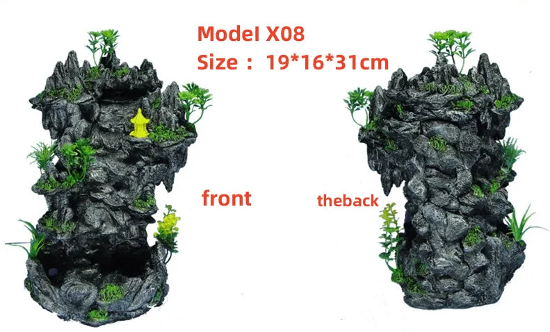 Aquarium Quicksand Waterfall DIY Simulation Rockery Package Fish Tank Landscaping
