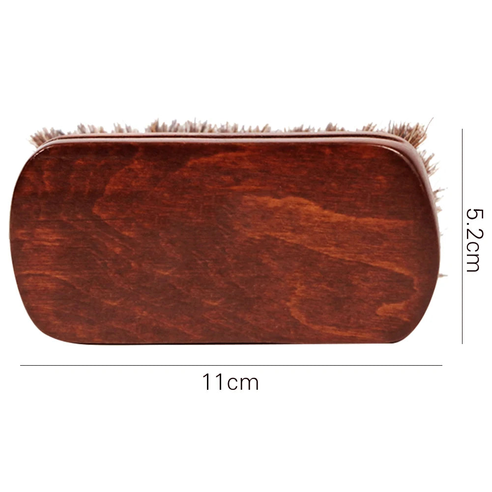Horse Hair Leather Textile Cleaning Brush for Apparel Accessories Shine Polishing Brush Saddles etc Auto Wash