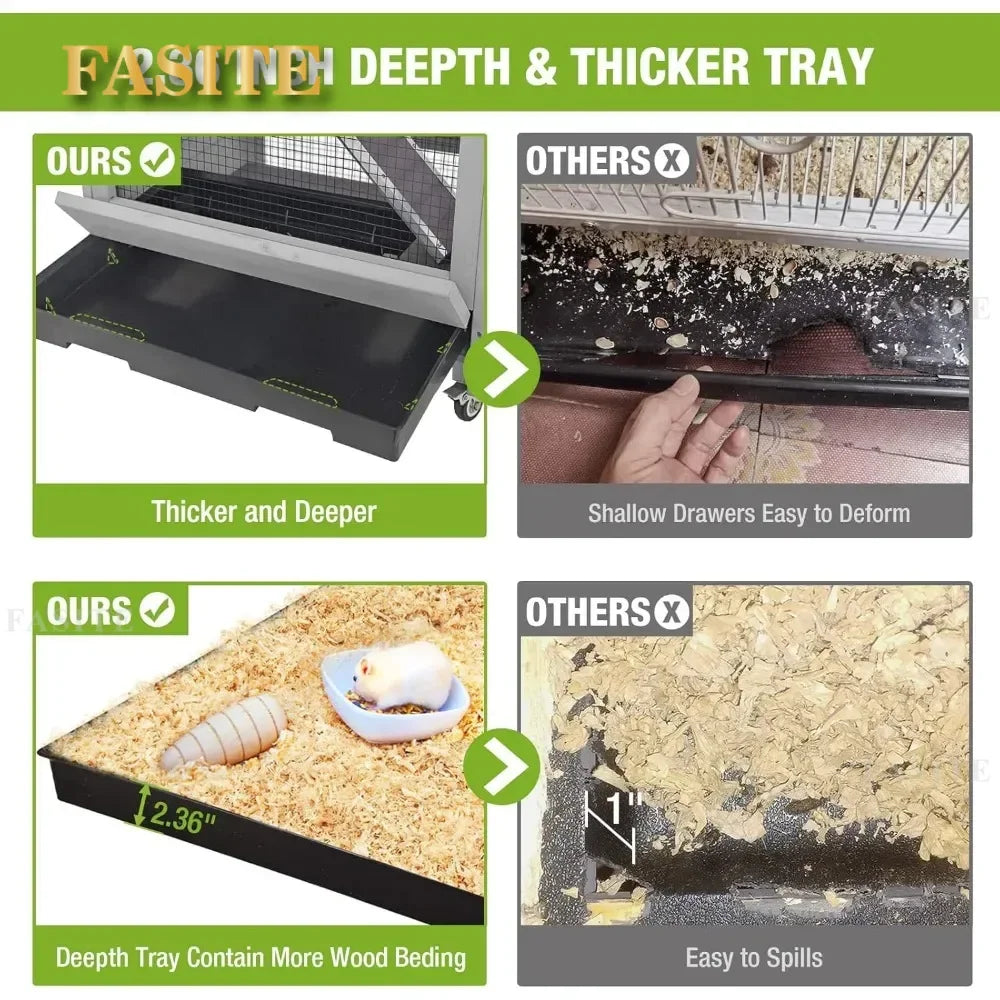 High Quality Minimalist 5 Levels Small Animal Cage for Chinchilla, Lizard, Chameleon, Squirrel, Hedgehogs