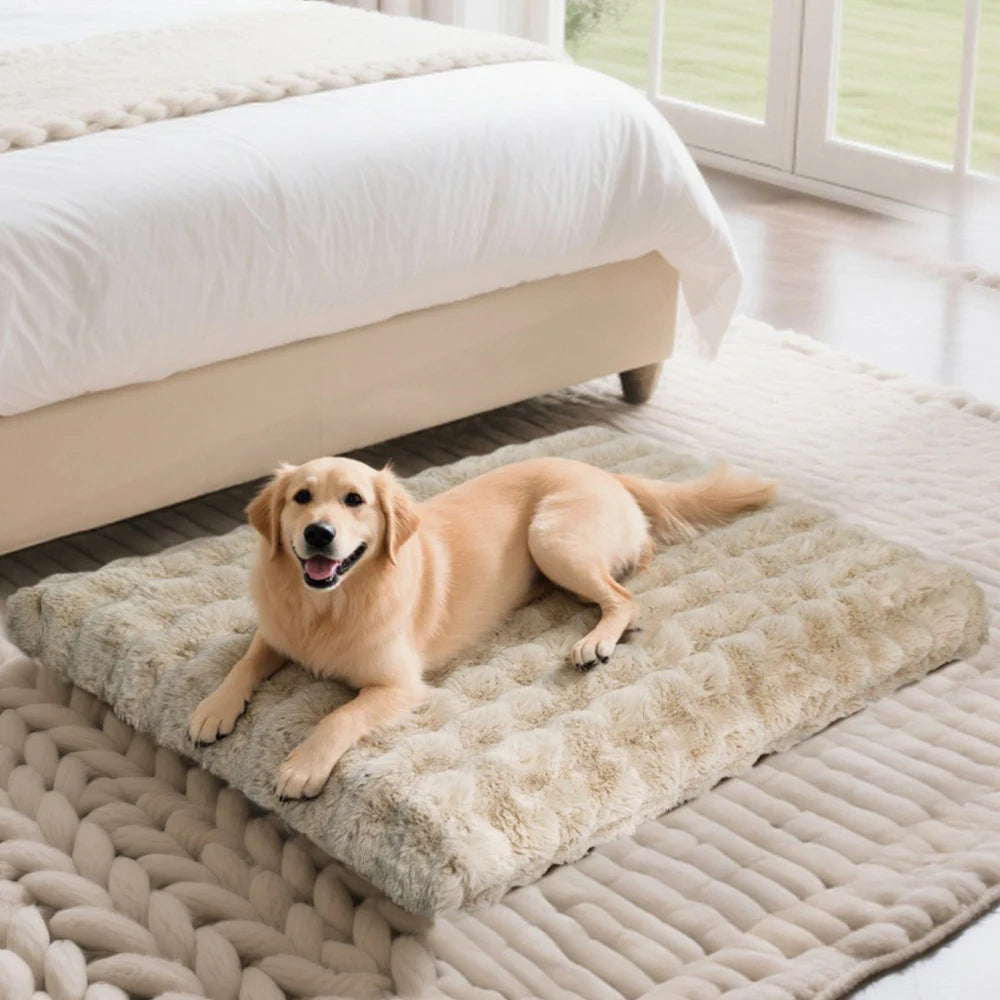 Ultra Plush Dog Bed Soft Pet Cushion Large Dog Crate Puppy Mattress Washable