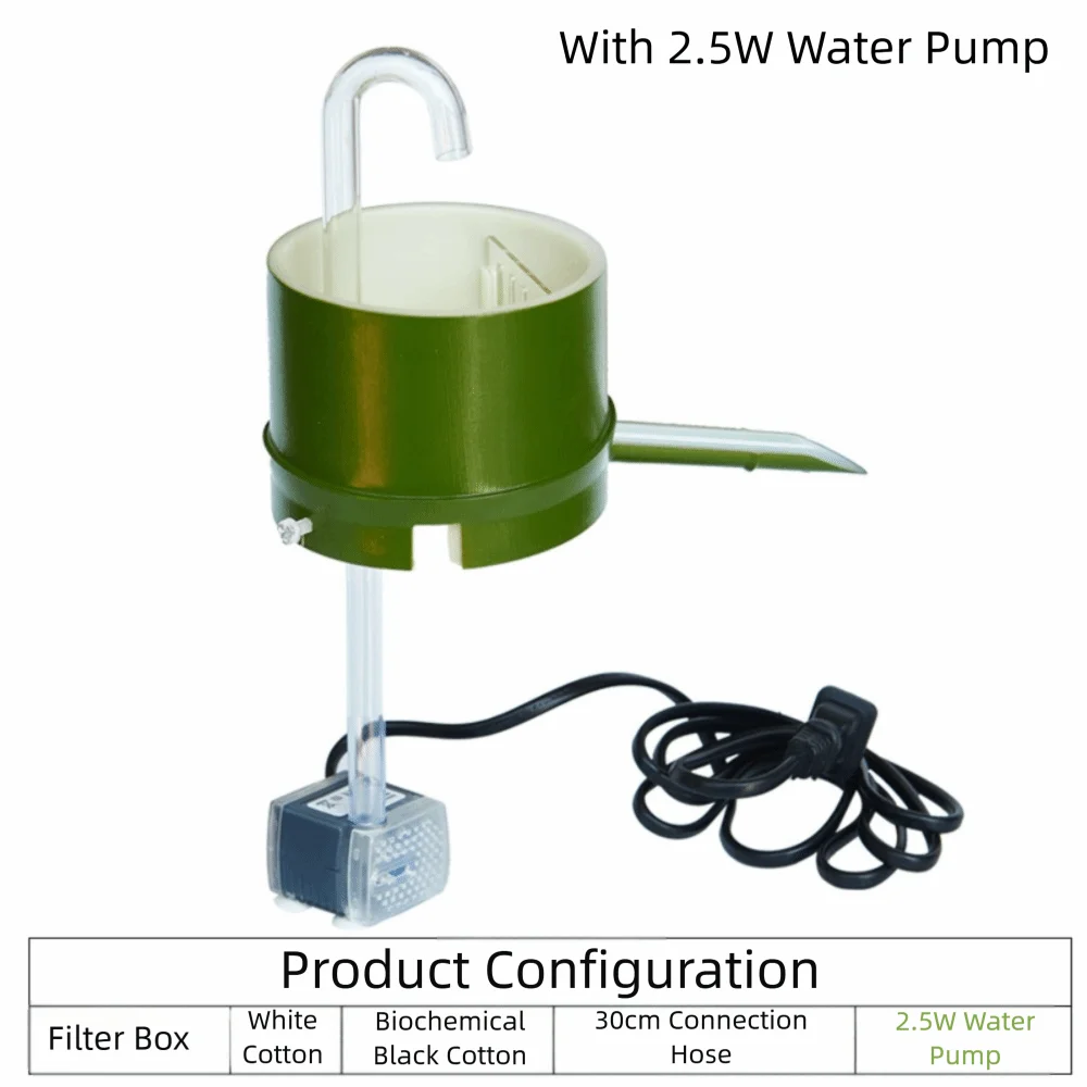 Durable Plastic Aquarium Filter Box Round Internal Filter Air Oxygen Aerator 3 in 1 220V Fish Tank Filter