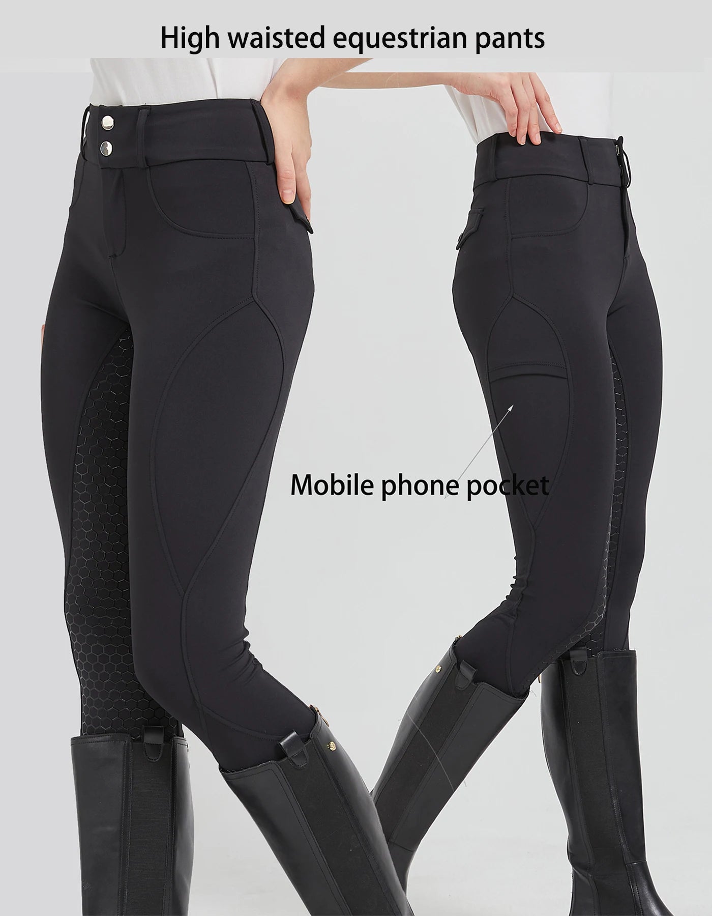 Professional horse riding pants silicone anti-slip quick-dry tight-fitting sports pants for equestrian exams