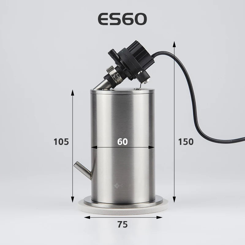 304 Stainless Steel Filter Barrel with Water Pump for Plant Aquarium Fish Tank