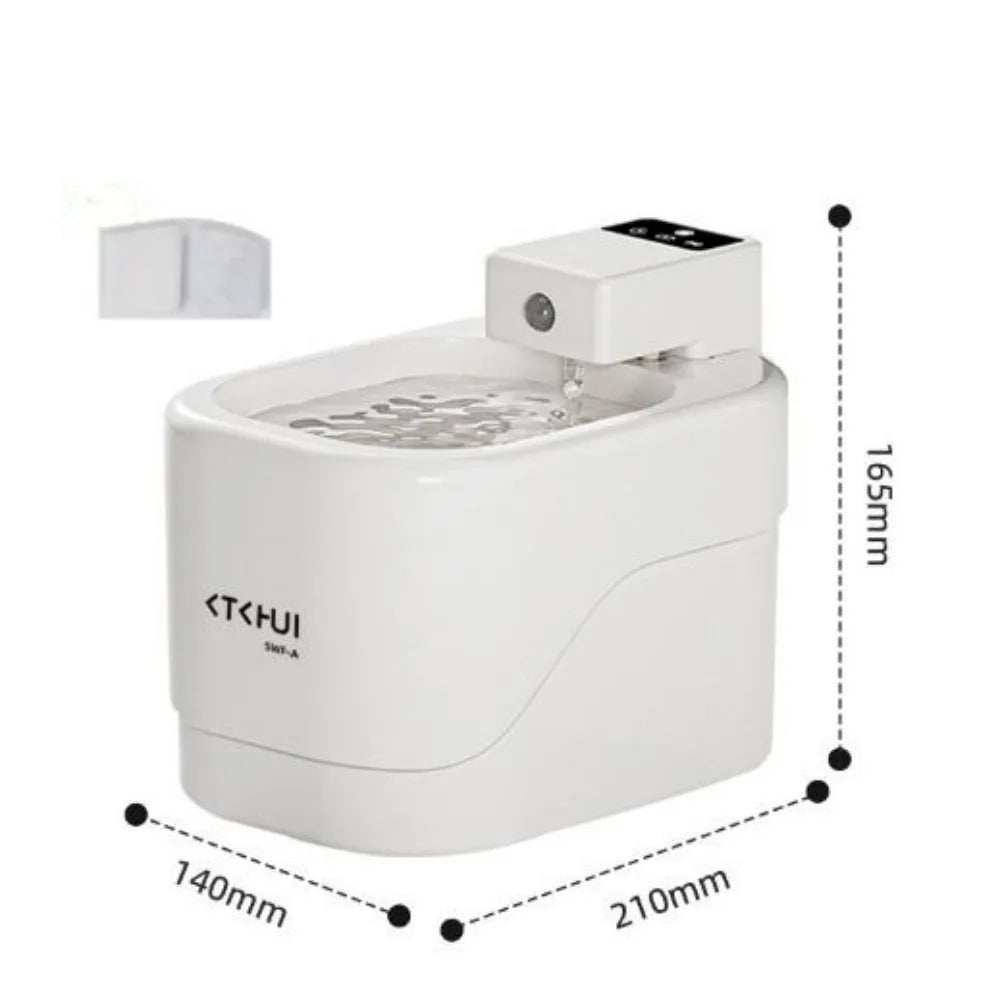 4Colors Cat Water Fountain 2500mA Ultra Quiet Wireless Battery Life Circulating Flowing Water 2L Intelligent Pet Dispenser